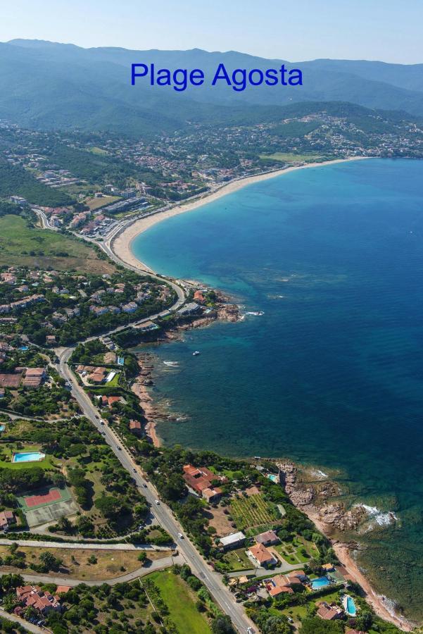 Vue Mer Panoramique Plage 50M Porticcio Corse Esterno foto